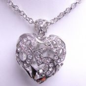 Alloy and rhodium plating Necklace