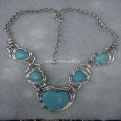 Metal Alloy Necklace With Turquoise