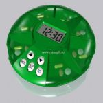 7 days pill box with clock small picture