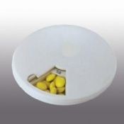 Round Seven-day Pocket Pill Box with Rotating Top