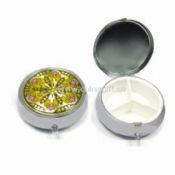 Stainless Steel Round-shaped Pill Box