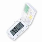 Digital Pill Box with Thermometer Calendar and Countdown Date Functions
