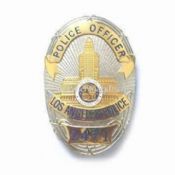 Zinc Alloy Police Badge for Officer Bank