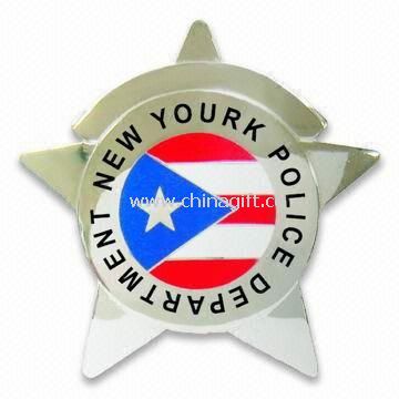 New York Design Metal Police Badge