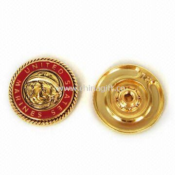 Round Metal Badge Made of Lead-free Zinc Alloy