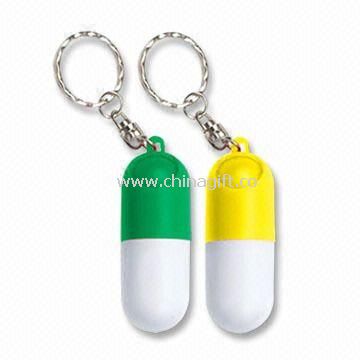 Capsule Pill Case with Keyring