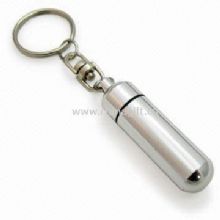 Aluminum Pill Case with Split Ring and Keychain Holder China