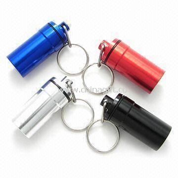 Key ring pill box