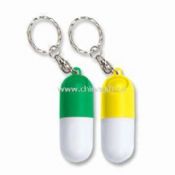 Capsule Pill Case with Keyring