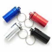 Key ring pill box