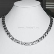 Silver Necklace with Stainless Steel and High Polished Finish