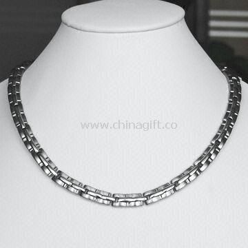 Silver Necklace with Stainless Steel and High Polished Finish