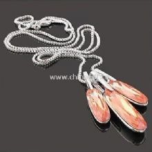 Fashion Necklace Made of Zircon and Metal Chain China