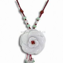 Handmade Necklace Made of A Grade Jade with Chord China