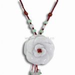 Handmade Necklace Made of A Grade Jade with Chord small picture