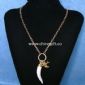 Handmade Necklace Decorated with Alloy Charm and Horn small pictures