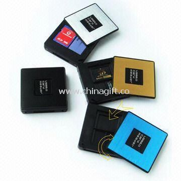USB 2.0 Multi-card Reader with Memory Card Case