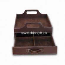 Leather Tray Organizer with Drawer China