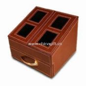 Leather Office Organizer with Nonwoven Lining