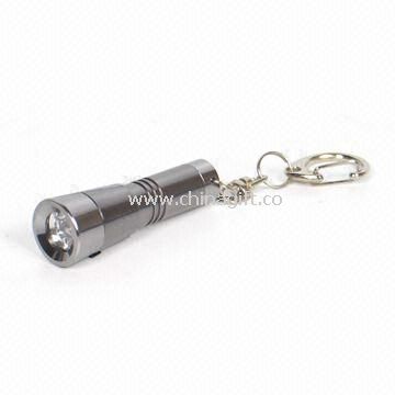 Flashlight with Keychain Made of Material Aluminum