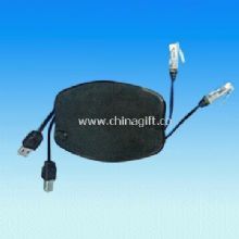 Two-in-one Auto-retractable LAN and USB Cable for Cord Readers and Camcorders China