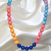 Shell Pearl Necklace with Glass Beads