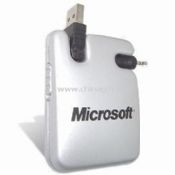 Pocket Sized USB Phone Charger with Retractable USB Cable