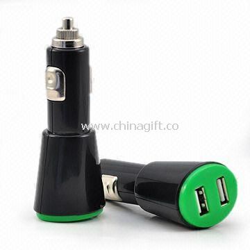 Twin 2 Port USB Car Charger Adapter for iPod PDA Mobile Phones MP3 Players and Sat Nav Devices
