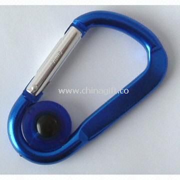 Carabiner Keychain with LED Lights in Various Colors