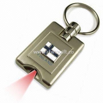 Keychain with LED Light Made of Metal