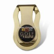 Iron Money Clip Golf Ball Marker with Soft Enamel Deco