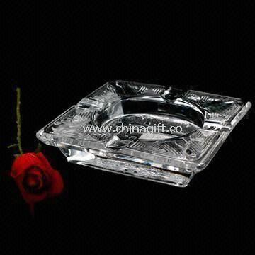 Crystal Glass Ashtray Suitable for Home or Hotel Use