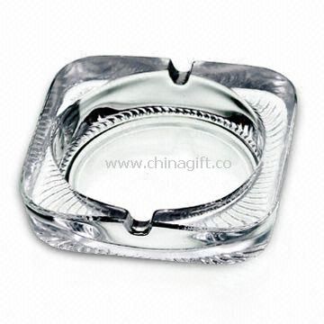 Glass Ashtray in Square Shape