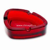 Red Glass Ashtray