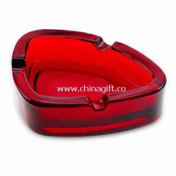 Red Glass Ashtray