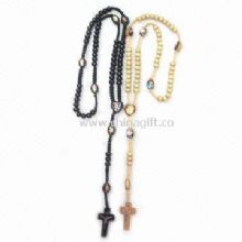 Wooden Bead Rosary Measures 21 Inches China