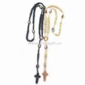 Wooden Bead Rosary Measures 21 Inches