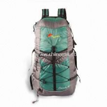 Hiking Bag with Multiple Zippered Pocket on Top Flap and Front Bungee Cord System China