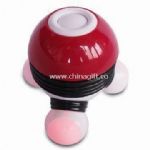 Mini Massager with LED Light and Three Massaging Heads Power by Three-piece AAA Batteries small picture