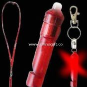 LED Keychian Light with Neck Cord and Whistle