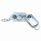 Multifunction Keychains with LED Light/Compass/Magnifier