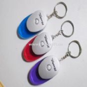 Plastic keychain with led light Customized shape