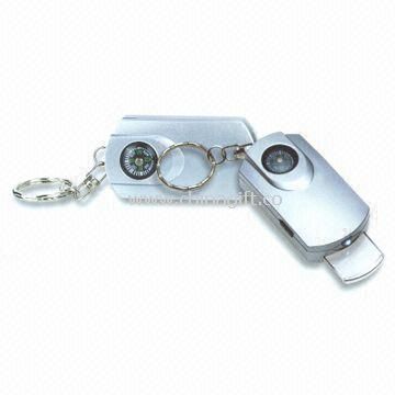 Multifunction Keychains with LED Light/Compass/Magnifier