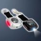 Multifunction LED Light Keychains with Compass Strap and Keyring small pictures