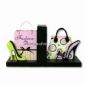 Wood Bookend with Shoe and Hand Bag Design small pictures