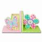 Wooden Floral Bookends small pictures