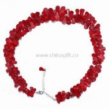 Necklace Made of Drop-shaped Coral China