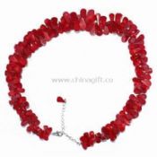 Necklace Made of Drop-shaped Coral