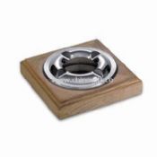 Classic Cigar Ashtray Combined with Wooden Base