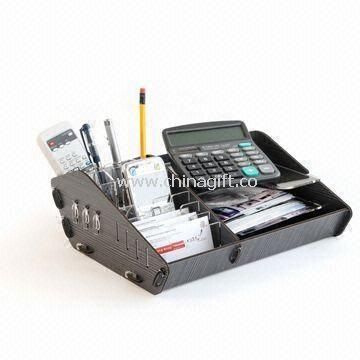 Desktop Organizer Made of Acrylic and Wood Suitable for Office or Home Use